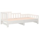 vidaXL Lit coulissant sans matelas blanc 2x(80x200)cm
