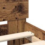 vidaXL Cadre de lit Bois ancien 98 5 x 200 cm Bois d'ingénierie