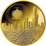 Pièce de monnaie en Or 50 Tala g 7.77 (1/4 oz) Millésime 2023 AI Cyborg AI CYBORG