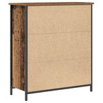 vidaXL Buffet Bois Ancien 70x30x80 cm en Bois Aggloméré et Acier