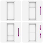 vidaXL Store plissé 90x200 cm Blanc