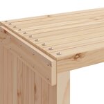 vidaXL Banc de jardin extensible 212 5x40 5x45 cm bois massif de pin