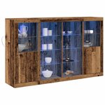 vidaXL Buffet Bois ancien 163 x 37 x 100 cm Bois d'ingénierie