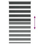 vidaXL Store zèbre noir 85x100 cm largeur du tissu 80 9 cm polyester