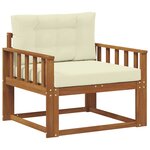 vidaXL Sofa de milieu extérieur Naturel