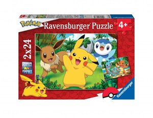 Puzzles 2x24p - pikachu et ses amis pokemon