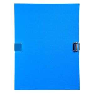 Chemise À Sangle Dos Extensible Avec Rabat En Pied Et Boucle À Coulisseau Cranté - Polypropylène - Bleu Clair - X 10 - Exacompta