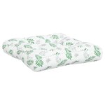 vidaXL Coussins de palette lot de 2 motif de feuilles tissu Oxford