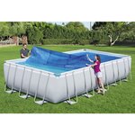 Bestway Couverture solaire de piscine rectangulaire 703x336 cm Bleu