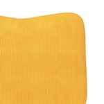Fauteuil Relaxant vidaXL Jaune Clair en Velours Côtelé