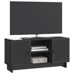 vidaXL Meuble TV 102 x 34 5 x 50 cm Noir Bois d'ingénierie