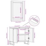 vidaXL Ensembles de salle de bain 2 Pièces Naturel Bois de mangue massif