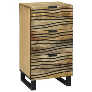 vidaXL Buffet Marron 40 x 33 x 75 cm bois de manguier massif