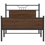 vidaXL Cadre de lit sans matelas chêne marron 107x203 cm