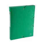 Boite De Classement Exabox Dos 40mm Carte Lustrée Scotten - A4 - Vert - X 10 - Exacompta