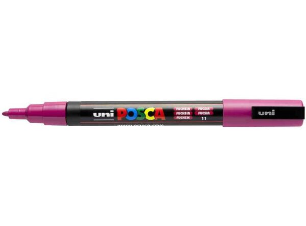 Marqueur à pigment posca pc-3m  fuchsia x 12 posca