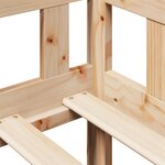 vidaXL Lit de jour avec tiroirs sans matelas 80x200 cm bois massif