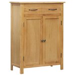 vidaXL Armoire à chaussures 76x37x105 cm Bois de chêne solide