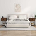 vidaXL Cabinet de chevet Chêne brun 42 x 41 x 56 cm Bois d'ingénierie