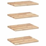 vidaXL Étagères flottantes 4 Pièces 60x30x2 cm acacia massif non traité
