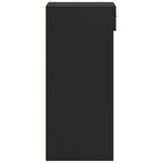 vidaXL Buffet noir 45x42 5x93 cm bois d'ingénierie