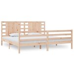 vidaXL Cadre de lit sans matelas 200x200 cm bois massif de pin