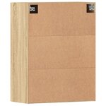 vidaXL Armoires murales 2 Pièces chêne sonoma bois d'ingénierie