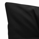 vidaXL Coussins de chaise pivotante 2 Pièces Noir et gris 50 cm Tissu