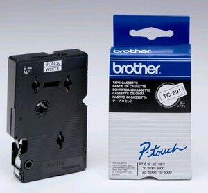 Cassette ruban tc noir/blanc 9mmx7 7m tc291 brother