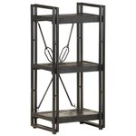 vidaXL Bibliothèque à 3 niveaux 40x30x80 cm Bois de manguier massif