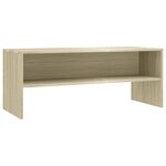 vidaXL Meuble TV Chêne sonoma 100x40x40 cm Bois d'ingénierie