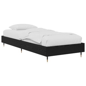 vidaXL Cadre de lit Chêne noir 80 x 200 cm Bois d'ingénierie
