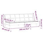 vidaXL Canapé-lit taupe tissu