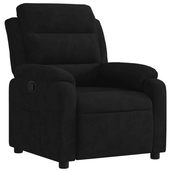 vidaXL Fauteuil inclinable noir velours