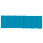 vidaXL Coussins de chaise longue lot de 2 bleu clair tissu oxford