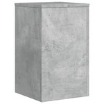 vidaXL Supports pour plantes 2 Pièces gris béton bois d'ingénierie