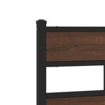 vidaXL Cadre de lit en métal sans matelas chêne marron 180x200 cm