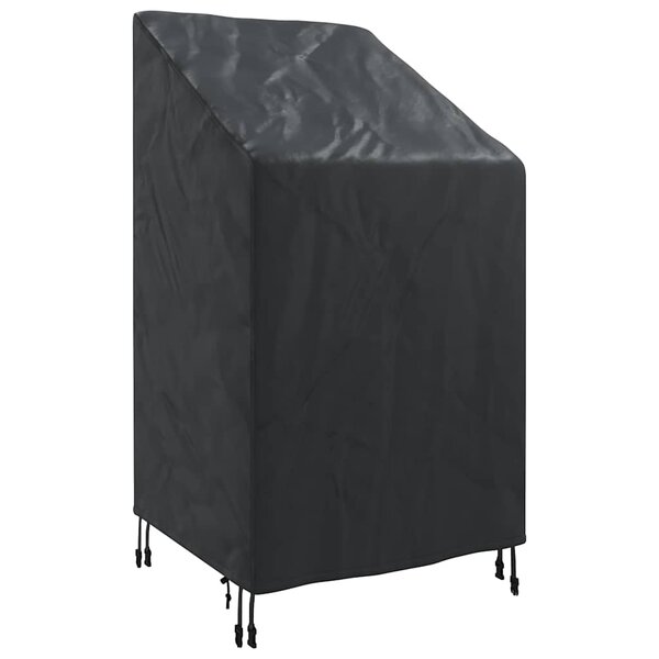 vidaXL Housse de chaise de jardin Noir 70 x 70 x 85 / 125 cm Tissu 600D