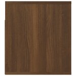 vidaXL Table de chevet murale Chêne marron 50x36x40 cm