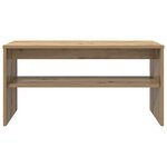 vidaXL Meuble TV Chêne artisanal 80 x 35 x 40 cm Bois d'ingénierie