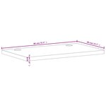 vidaXL Dessus de bureau 80x40x4 cm bois massif de hêtre