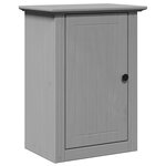 vidaXL Meubles de salle de bain 3 Pièces BODO gris bois de pin massif