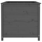 vidaXL Lit surélevé de jardin gris 119 5x82 5x78 cm bois de pin massif