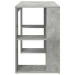 vidaXL Bureau gris Gris béton