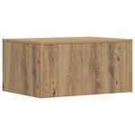 vidaXL Bureau mural Chêne artisanal 60 x 45 x 30 cm Bois d'ingénierie
