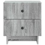 vidaXL Cabinet de chevet 2 Pièces Sonoma gris 43 x 34 5 x 47 5 cm