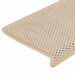 vidaXL Tapis d'escalier autocollants 15 Pièces 65x21x4 cm Berber