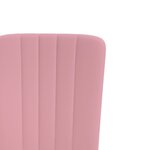 vidaXL Chaises à manger lot de 4 Rose Velours
