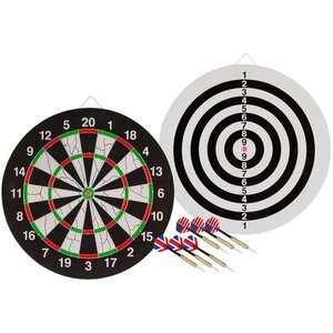 Abbey darts cible avec double face incluant 2 fléchettes 52az-uni-uni