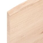 vidaXL Dessus de table 100x40x2 cm bois de chêne massif non traité